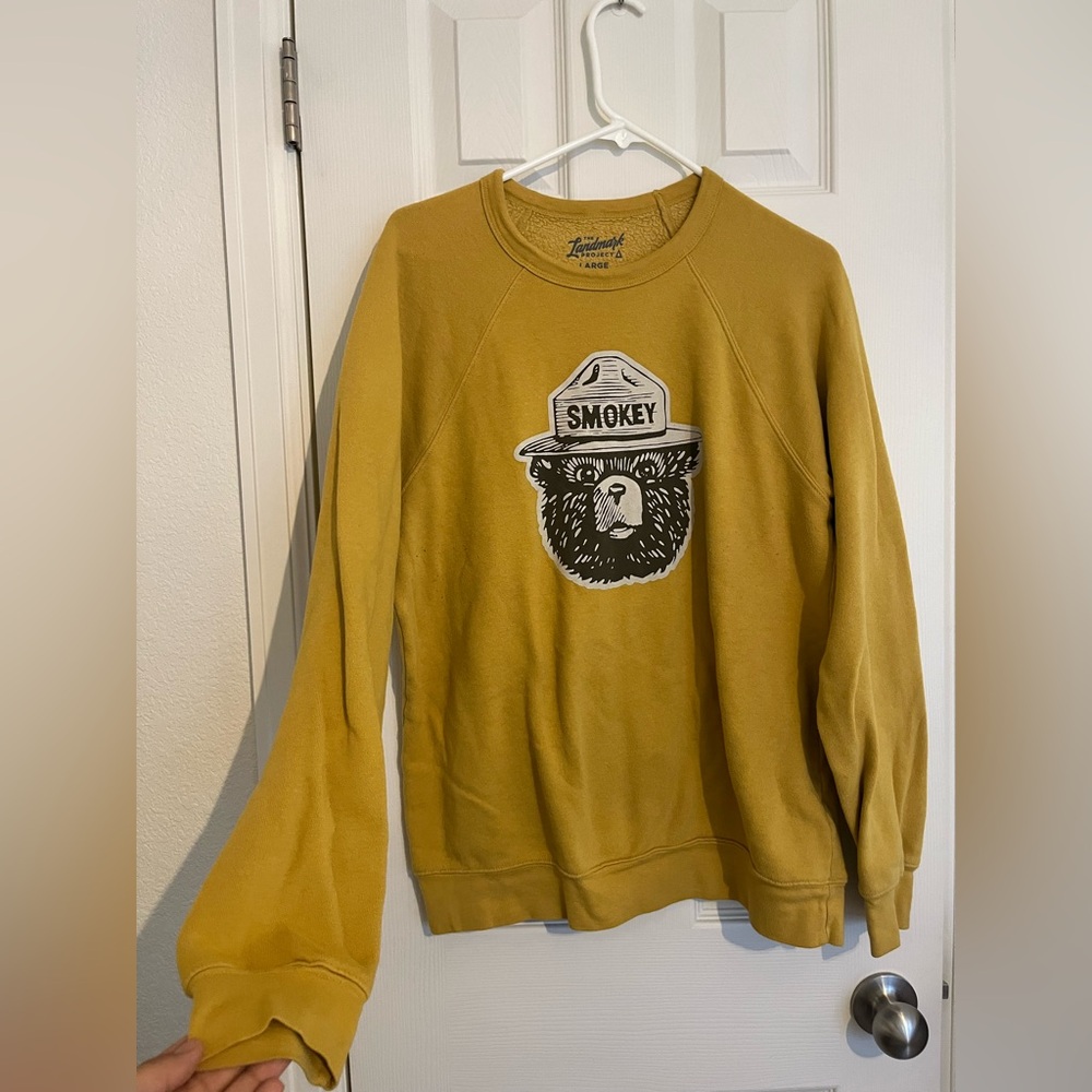 Smokey Bear Yellow Sweater